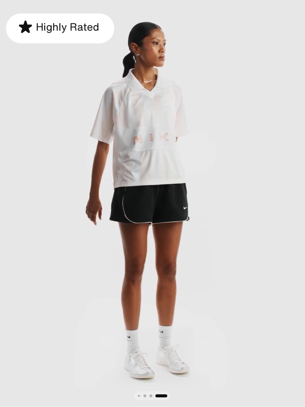 Nike White Polo Crop Top - Picture 12 of 14
